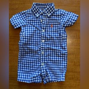 Ralph Lauren gingham romper.